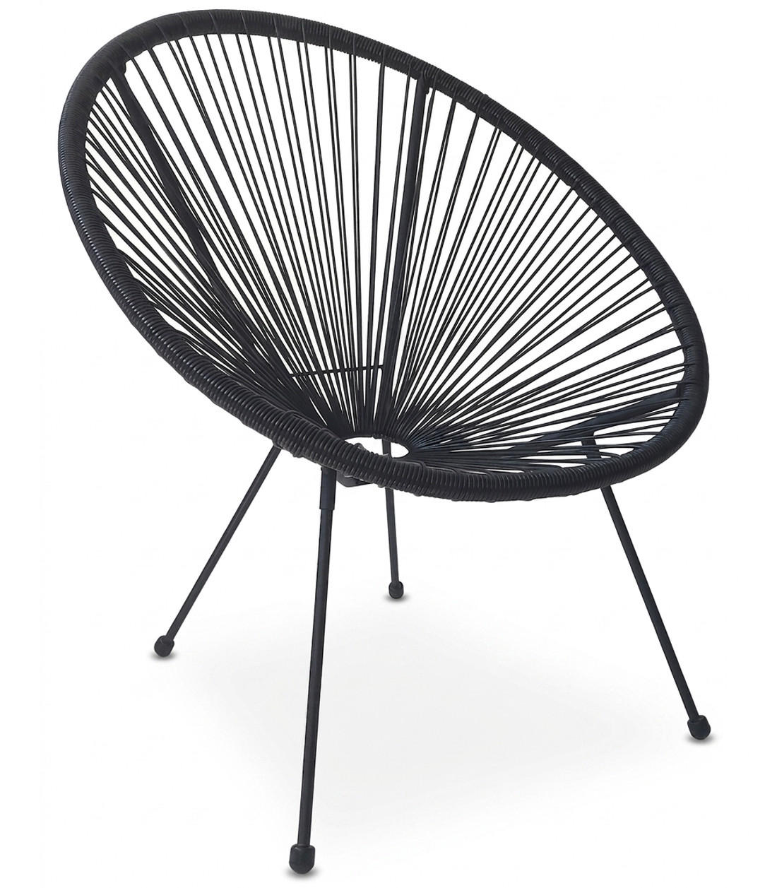 GARTENSTUHL-SET 2 Stück - Schwarz, Metall (75/84/71cm) - A2A Home
