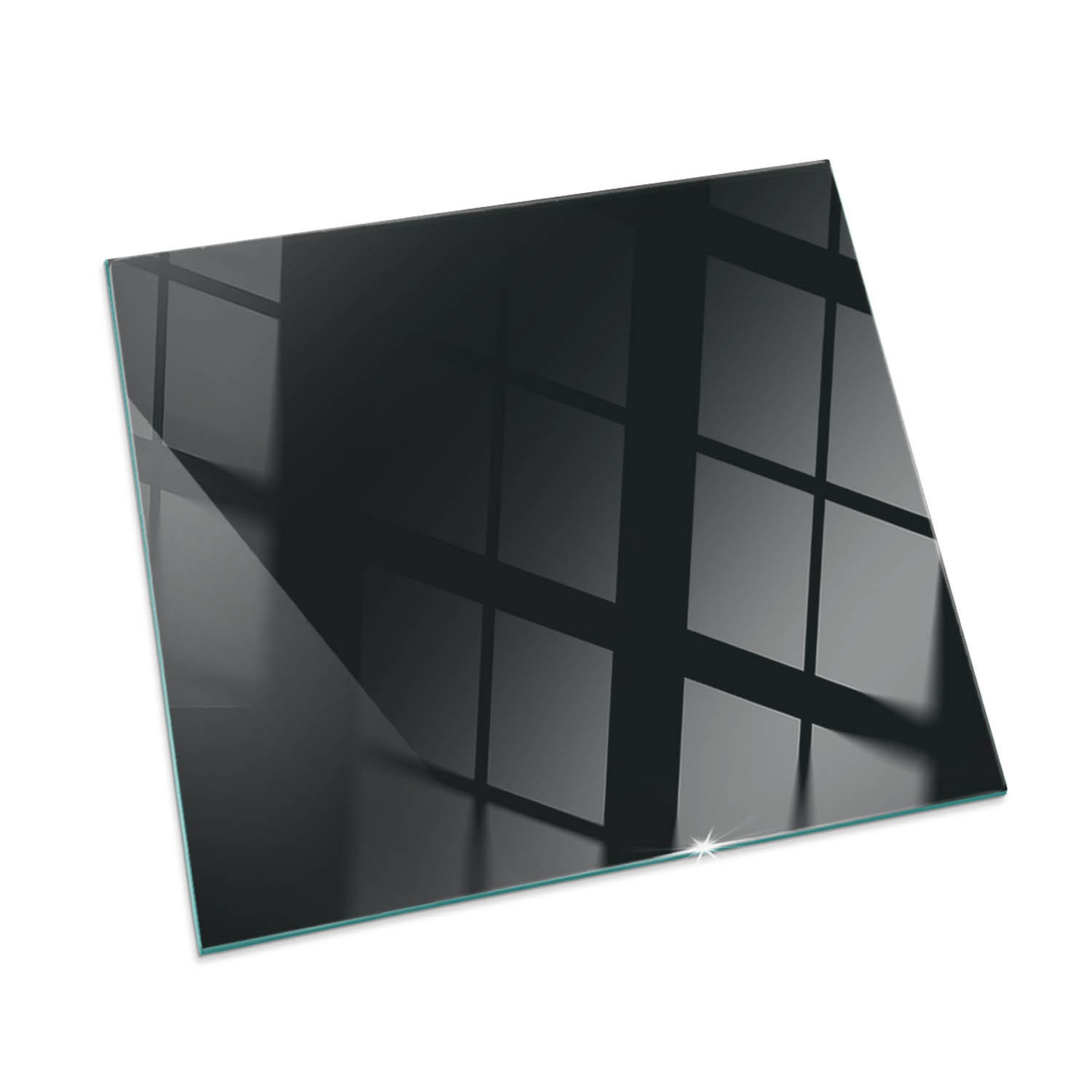 ArtPrintCave Glasplatte Schwarz 50x50x0.4 cm