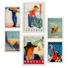 POSTER Set Mit 6 Österreich 2 Vollfarbige Illustrationen Von Vintage Tourismus Werbetafeln Aus Der Ganzen Welt Innenarchitektur A3 & A4 Weißer Rahmen - Weiß, Papier (29/3cm) - Nacnic