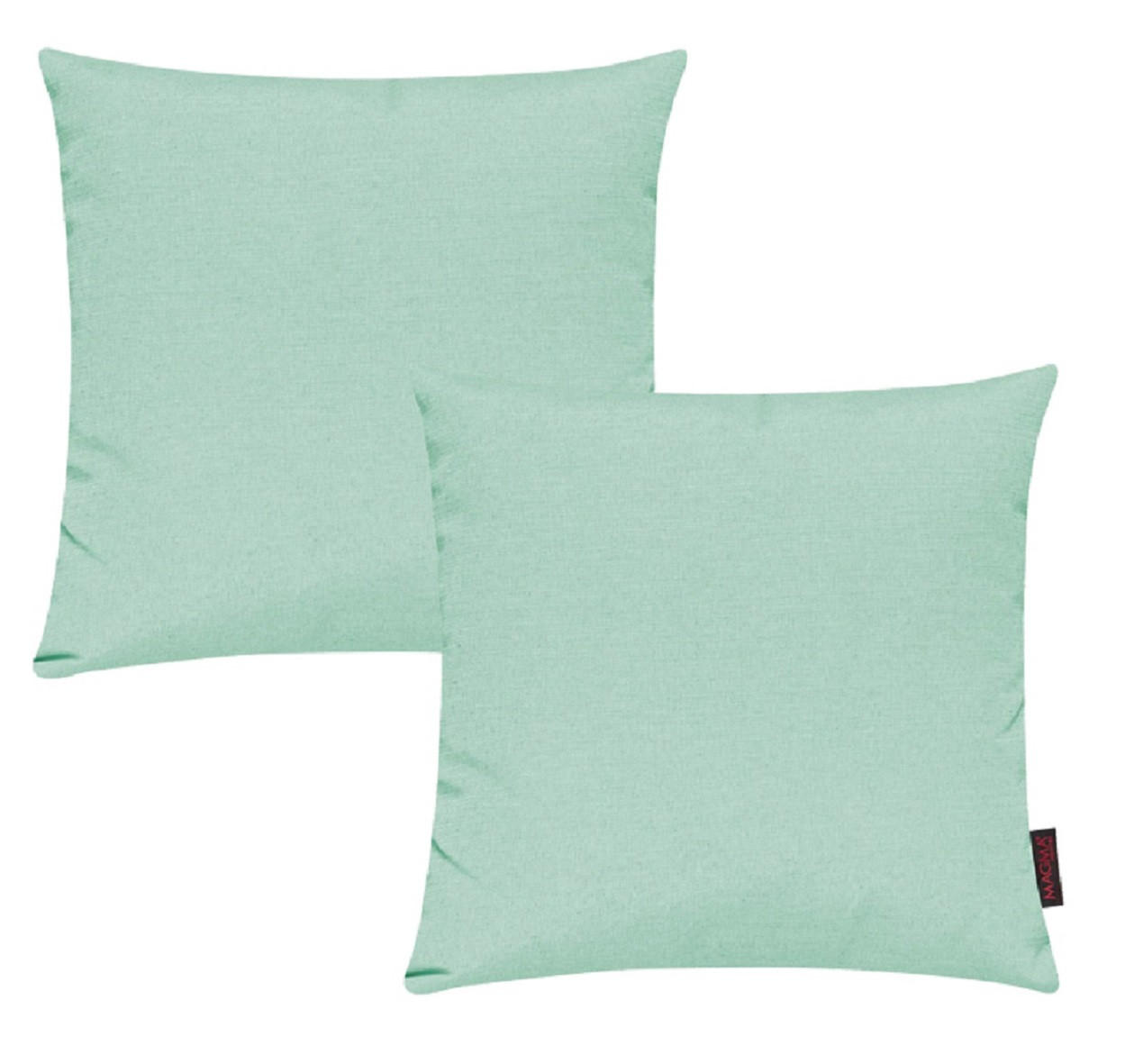 KISSENHÜLLE 2er Set Fino uni 40/40 cm - Pastellgrün, Textil (40/40cm) - Magma Heimtexx