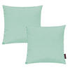 KISSENHÜLLE 2er Set Fino uni 40/40 cm - Pastellgrün, Textil (40/40cm) - Magma Heimtexx