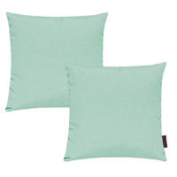 KISSENHÜLLE 2er Set Fino uni 50/50 cm - Pastellgrün, Textil (50/50cm) - Magma Heimtexx