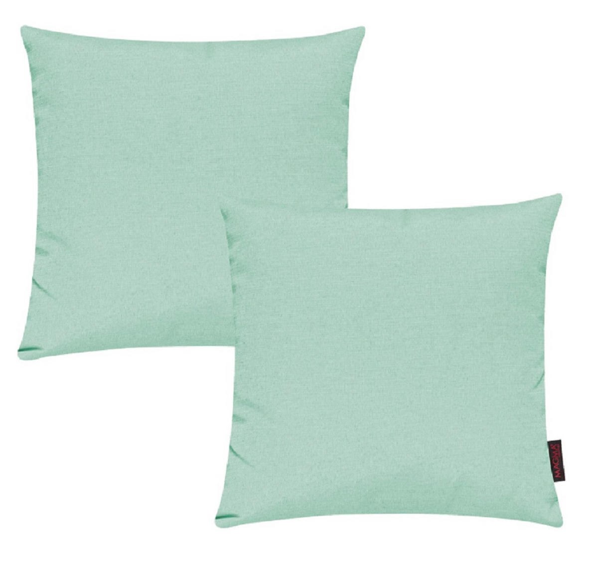 KISSENHÜLLE 2er Set Fino uni 50/50 cm - Pastellgrün, Textil (50/50cm) - Magma Heimtexx