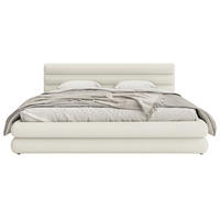 POLSTERBETT Alegre Creme Chenille 180x200 cm - Creme/Schwarz, Kunststoff/Textil (180/200cm) - Selsey