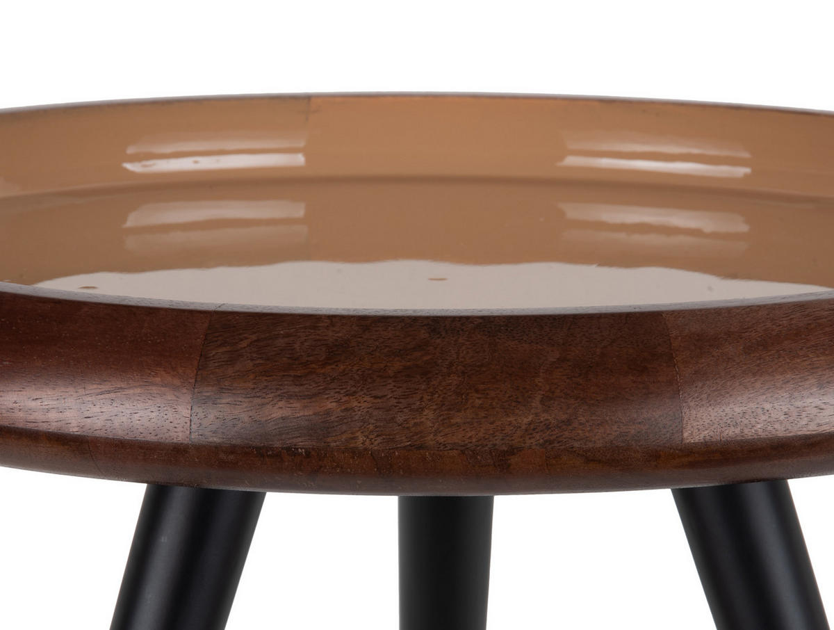 BEISTELLTISCH 3er-Set Tripod 52/52/59 cm - Braun, Holz (52/52/59cm) - Leitmotiv