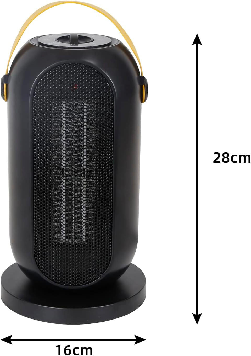 Thumbnail - ZMH Heizungslüfter, Schwarz, Kunststoff, 16x24x16 cm, Freizeit, Heizen & Kühlen, Heizstrahler