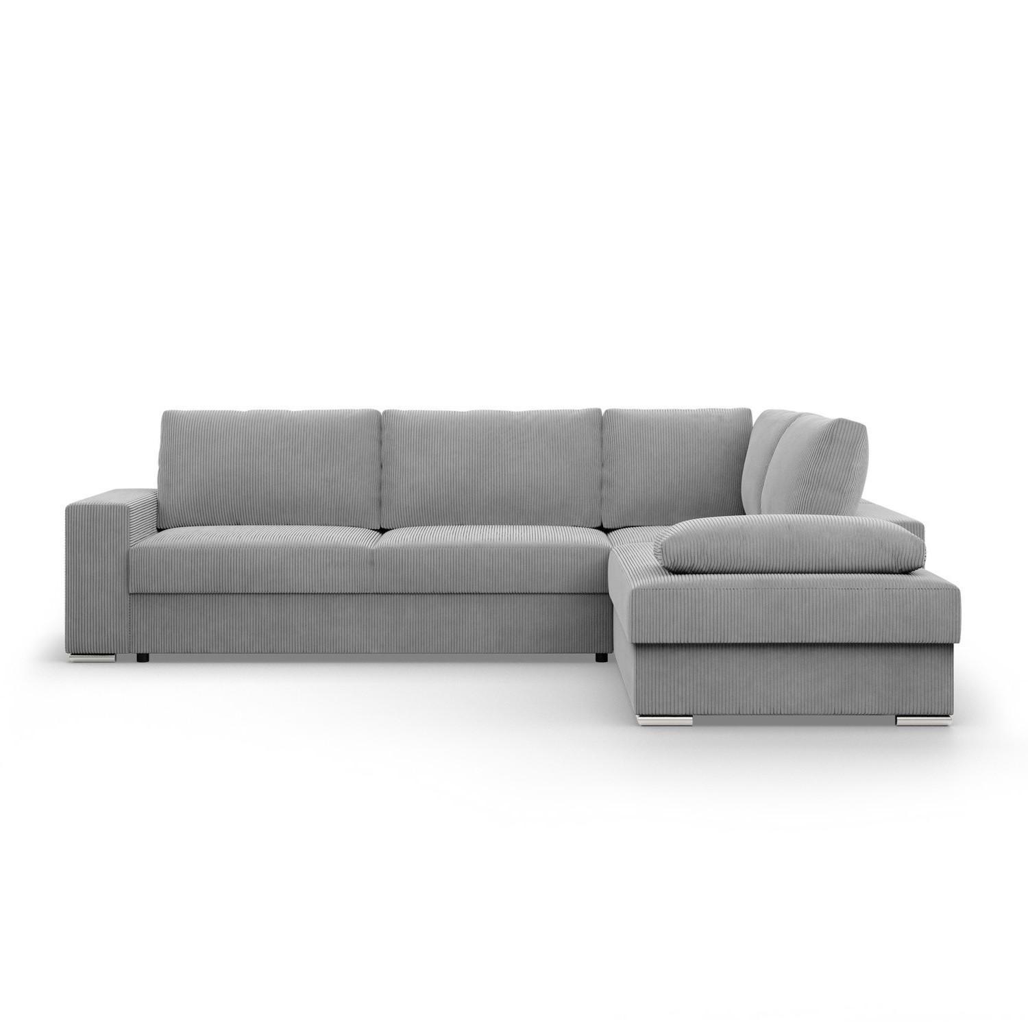 ECKSOFA MIT SCHLAFFUNKTION VELANO Grau - Grau, Textil (231/287cm) - Mebligo