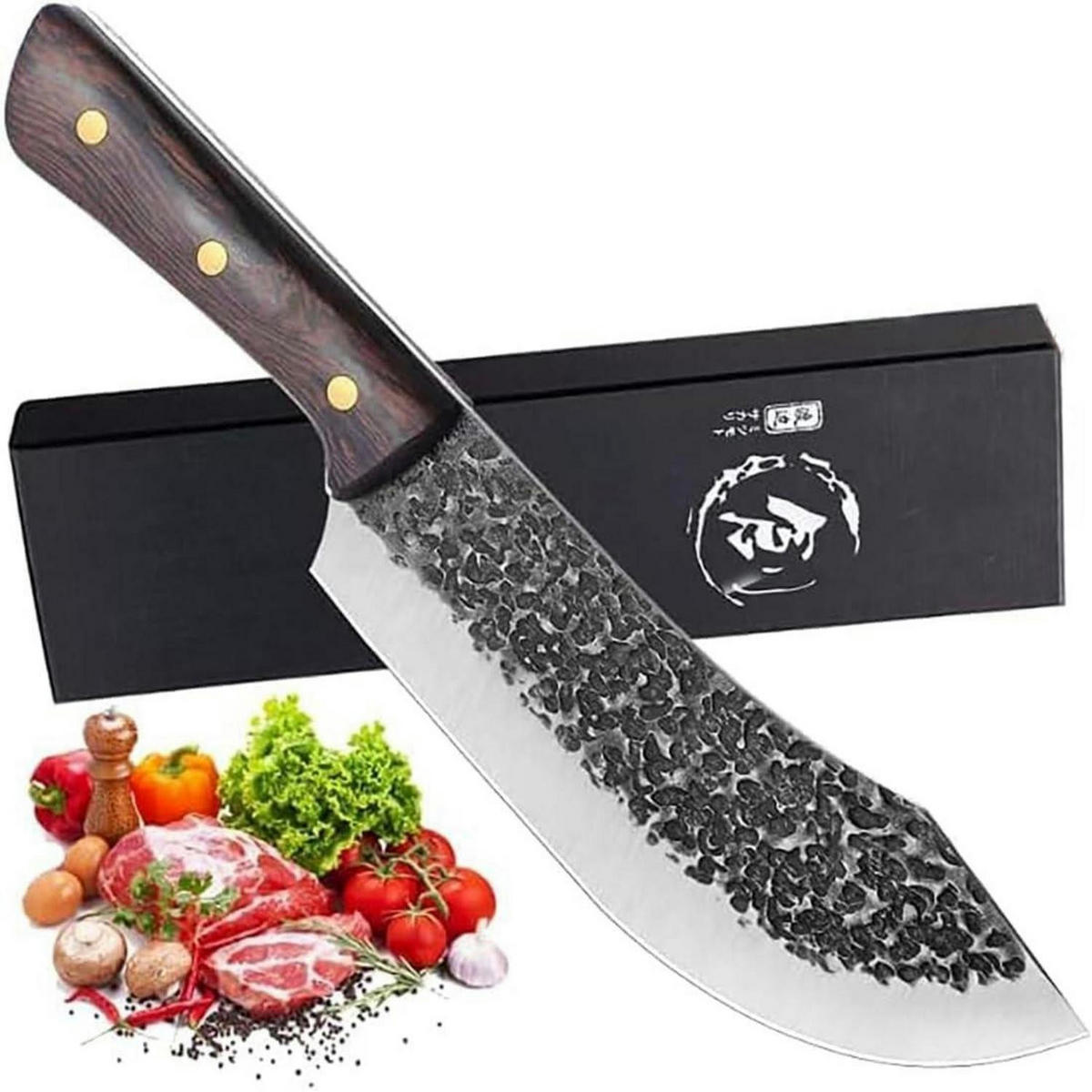 FRISEURSCHEREN Set mit Kochmesser Roségold + Schwarz - Rosa, Metall (17/5/20.5cm)