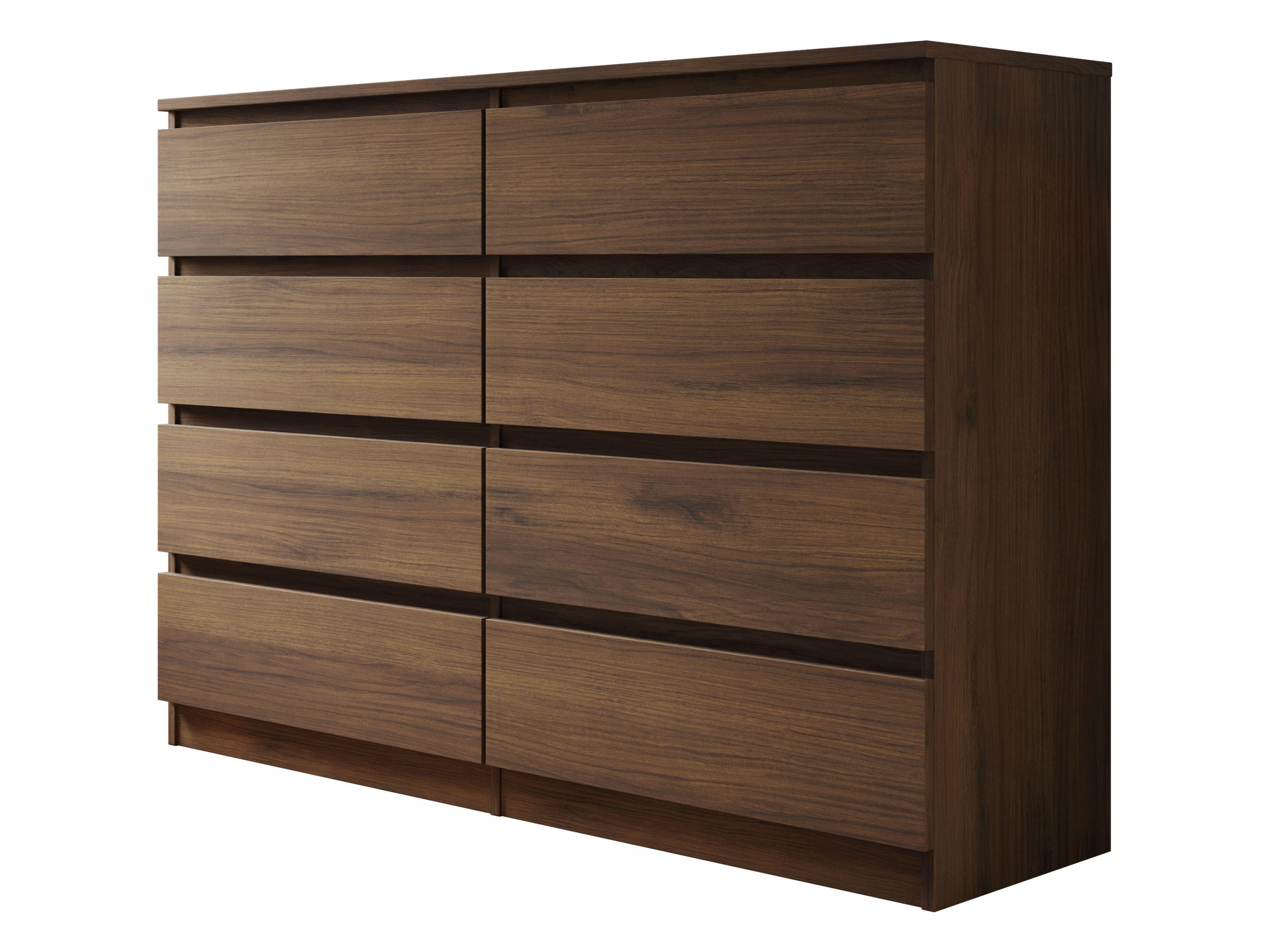 KOMMODE Malwa M8 - Nussbaumfarben, Holzwerkstoff (138/100/40cm) - MIRJAN24