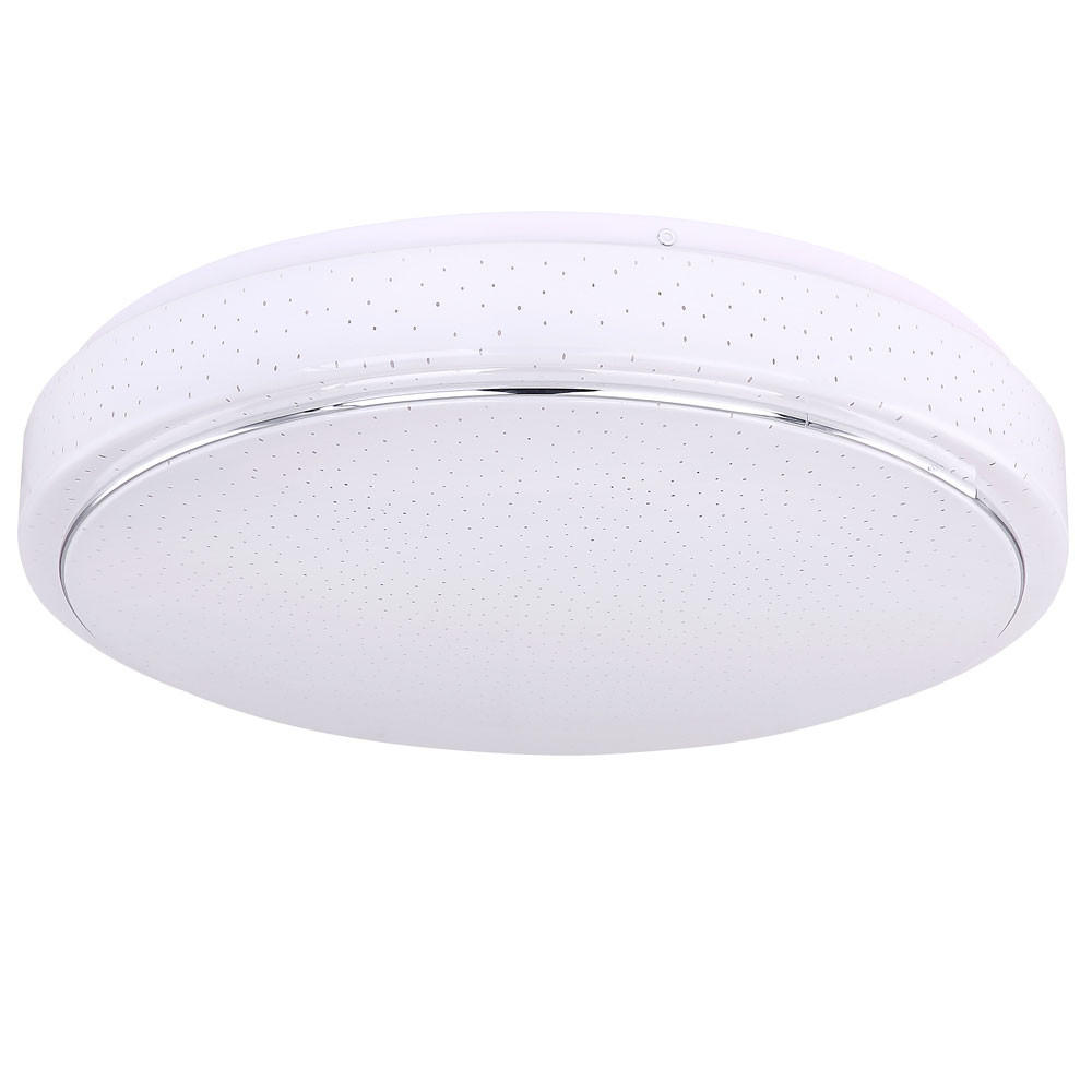 LED DECKENLEUCHTE Metall Weiß - Weiß, Metall (37.5/37.5/7.5cm) - Globo Lighting