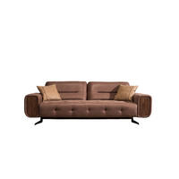SOFA Hamilton 2-Sitzer BRAUN - Braun, Textil/Metall (200/82/100cm)