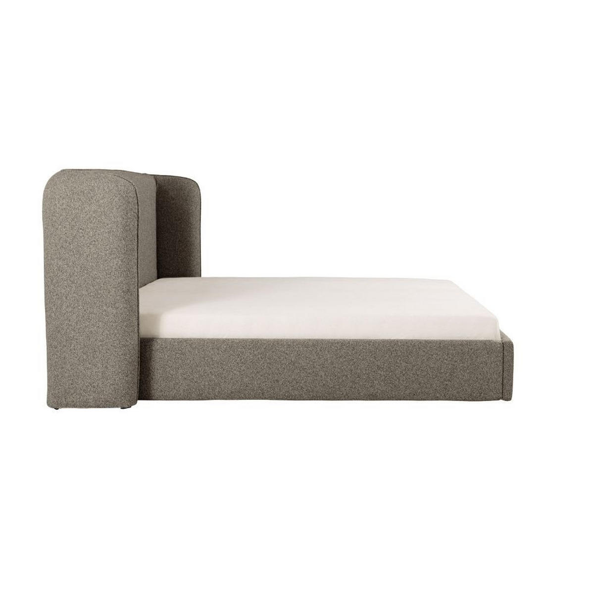 POLSTERBETT Stella mit Bettkasten, ohne Matratze, 180x200 cm, Grau - Schwarz/Grau, Textil (180/200cm) - AN-Moebel 4u