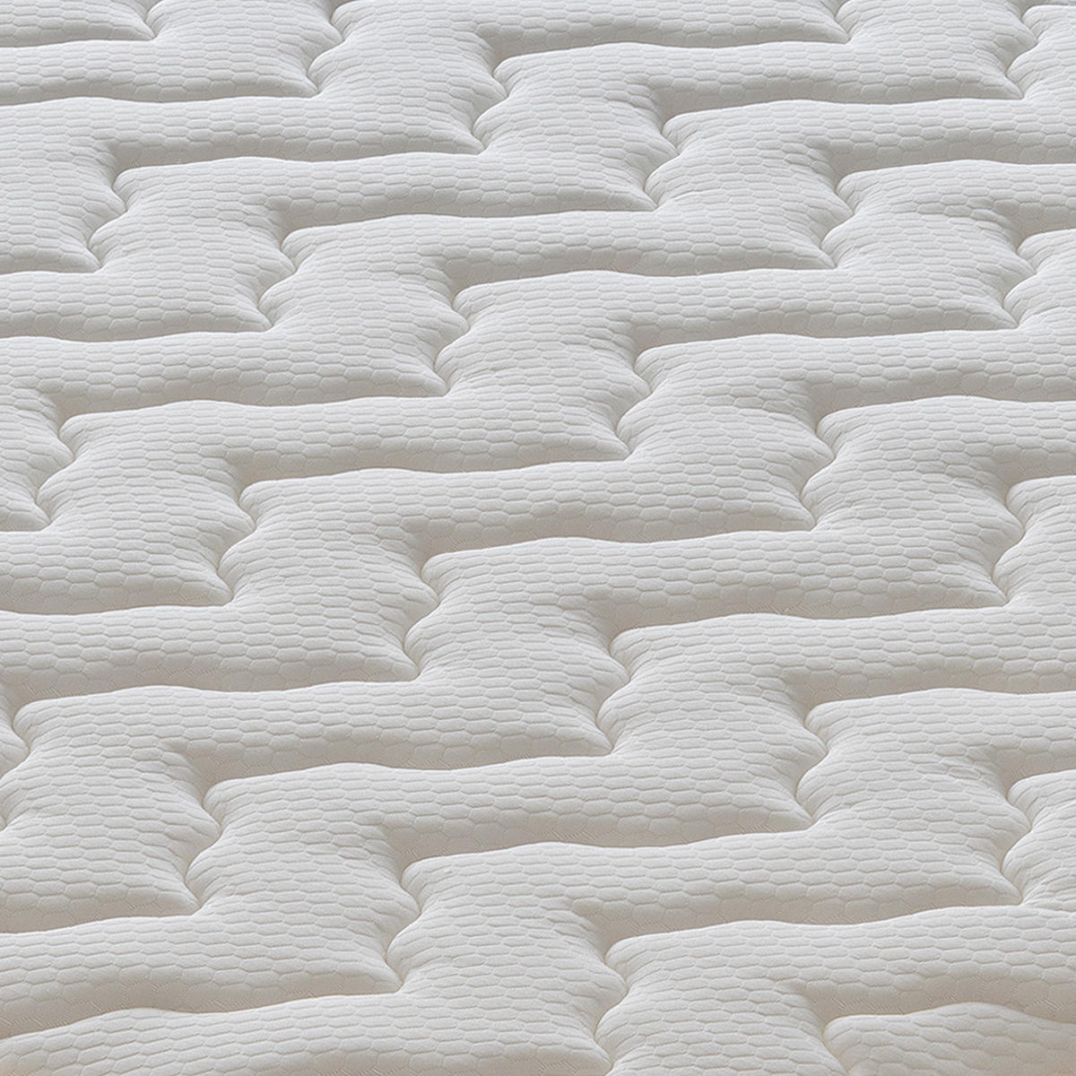 TASCHENFEDERKERNMATRATZE 200x200, Höhe 23 cm, 3 cm Memory-Schaum, COLORADO - Weiß, Textil (200/200cm) - iLoveSleep