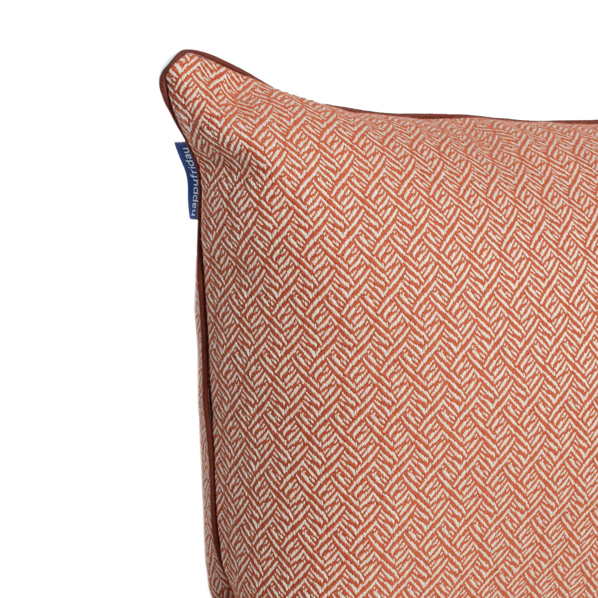 KISSENBEZUG dekorativ herringbone 50x50 cm terrakota - Terracotta, Textil (50/50cm) - Happy Friday