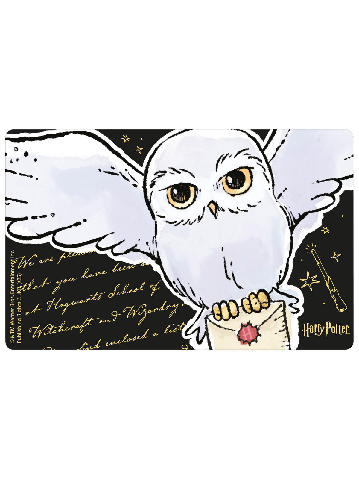 BROTDOSE Harry Potter Hedwig Eule Schwarz 17,5 x 12,8 x 6,9 cm - Schwarz, Kunststoff (17.5/6.9/12.8cm) - United Labels