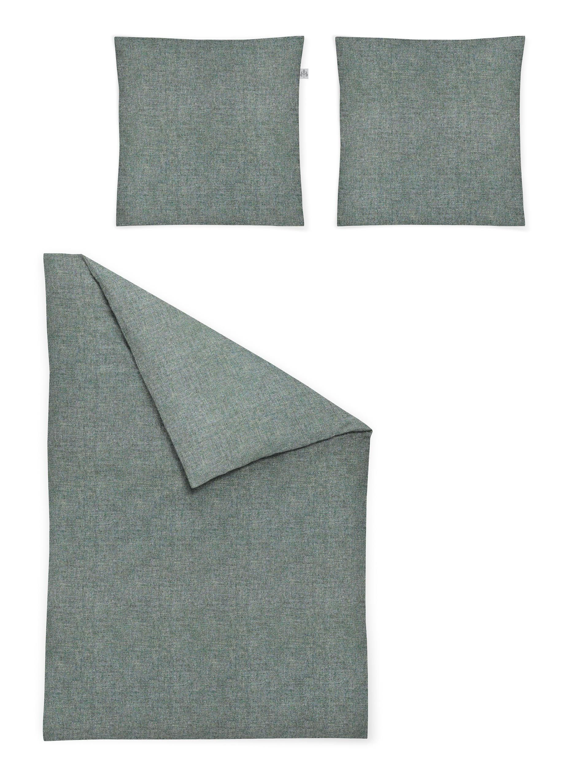 BETTWÄSCHE MINK 8835 - Grün, Textil (135/200cm) - Irisette