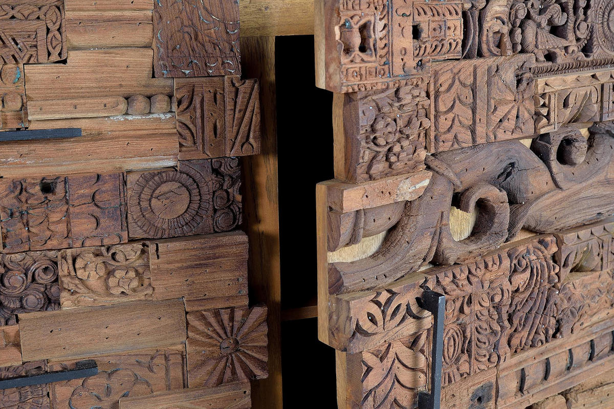 SIDEBOARD aus recyceltem Mangoholz - Braun, Holz (50/92/150cm) - Giner y Colomer