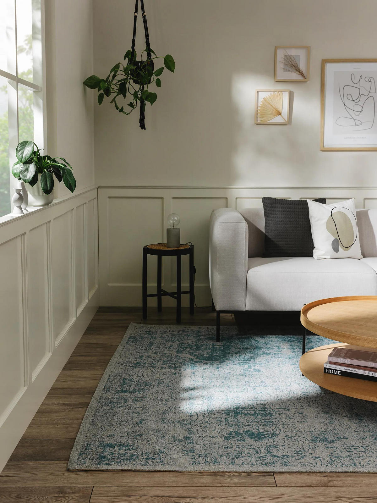 RAVNA tkana preproga Frencie modra 300x400 cm - modra, umetna masa/tekstil (300/400cm) - benuta Nest