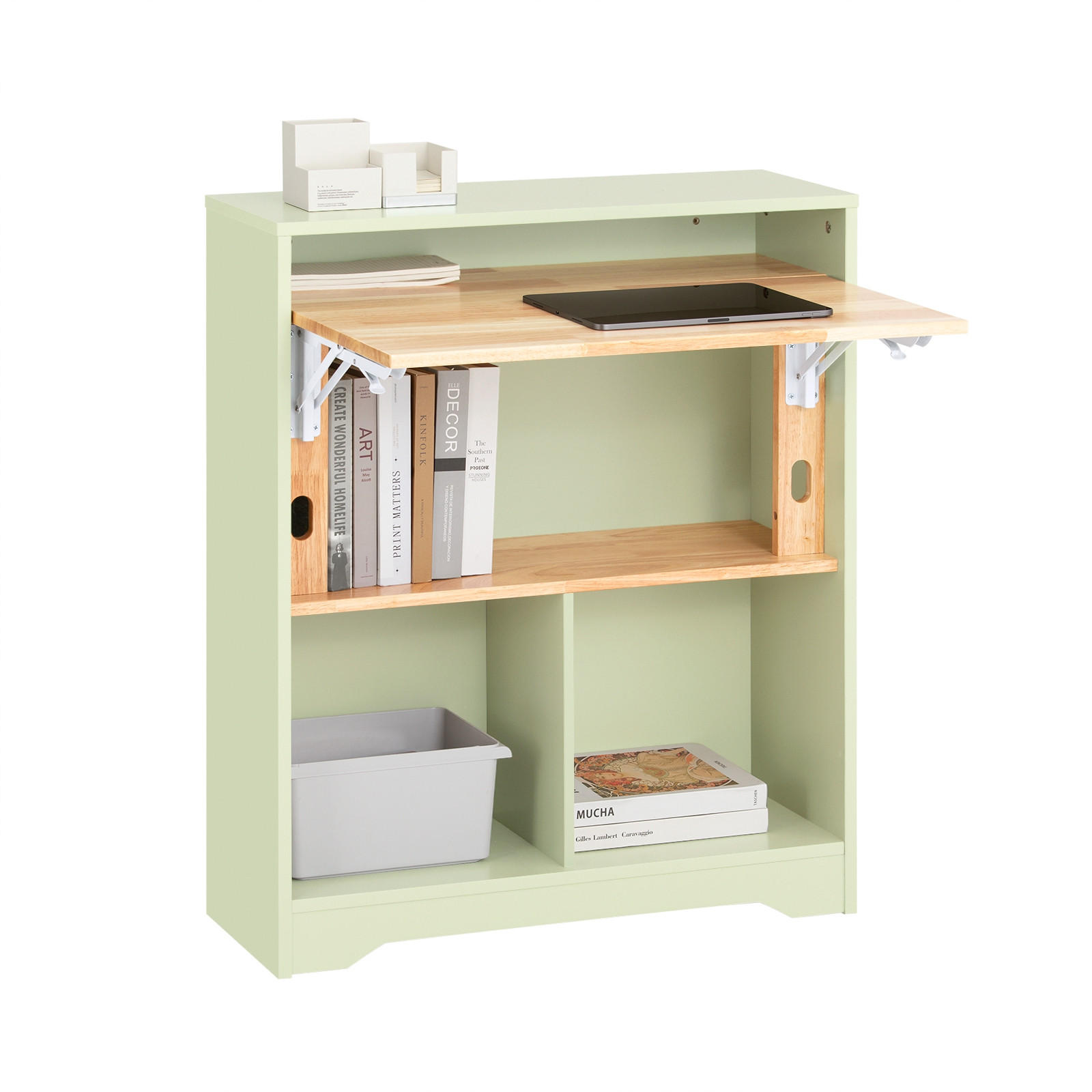 KLAPPTISCH Grün - Grün, Holz/Holzwerkstoff (54/70/85cm) - SoBuy