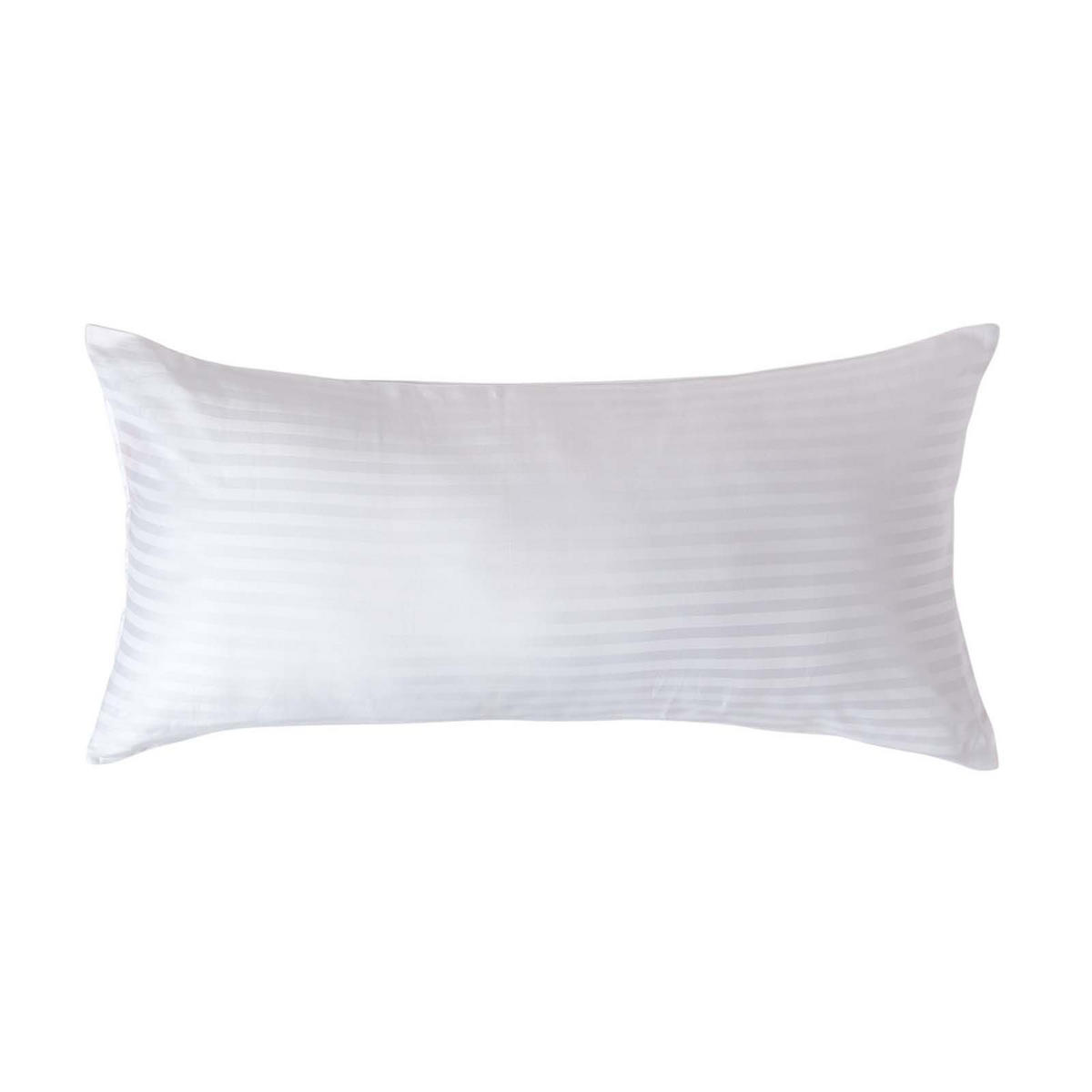KISSENBEZUG Damast, Ägyptische Baumwolle, Fadendichte 330 - Weiß, Textil (40/80cm) - Homescapes