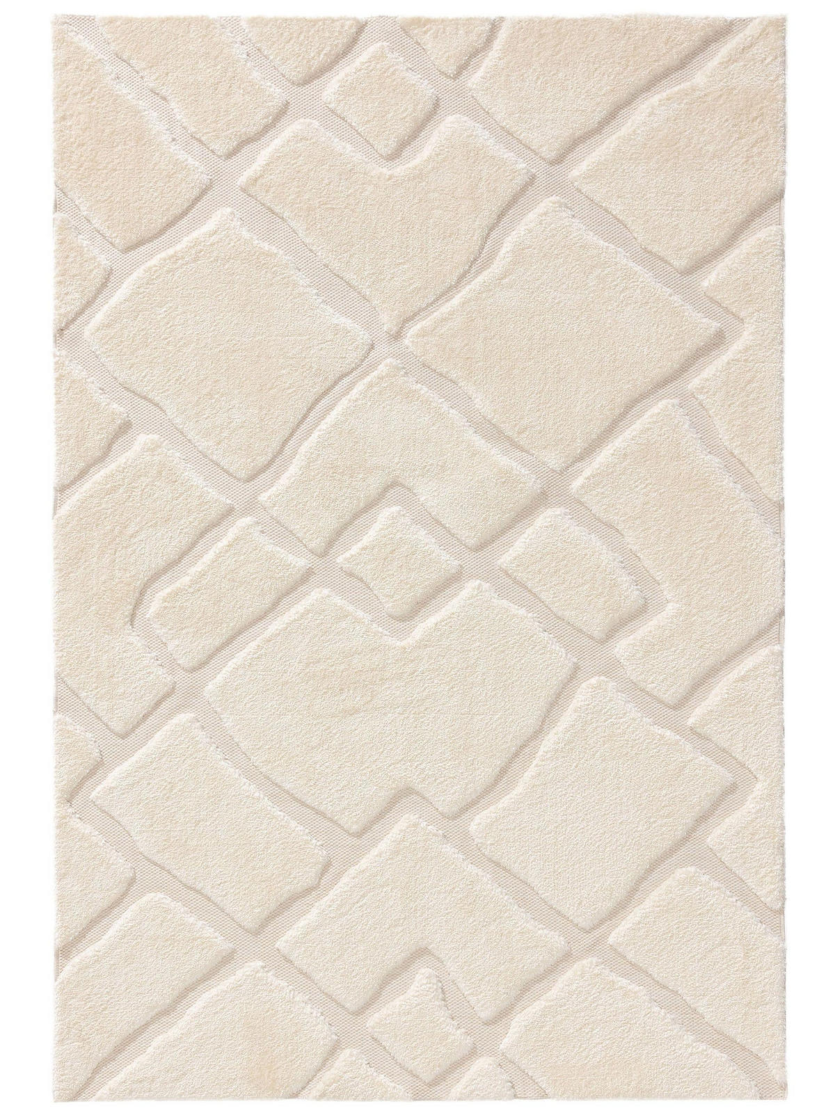 TEPPICH Elvy Cream 200x300 cm - Creme, Kunststoff (200/300cm) - benuta