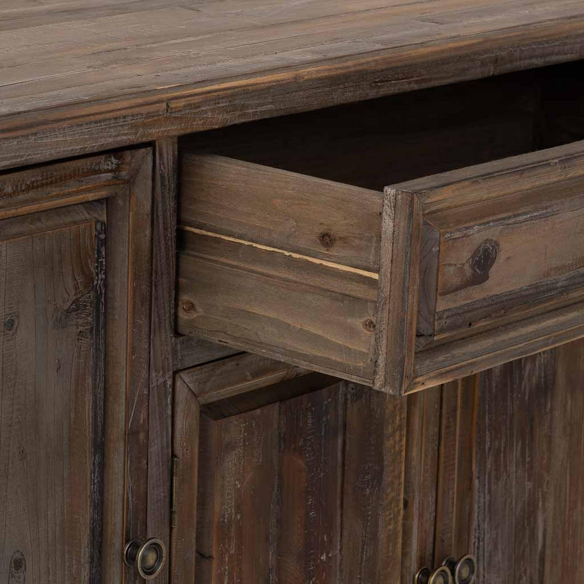 SIDEBOARD mit 4 türen und 1 schublade 150x40x84 cm - Braun, Holz (150/84/40cm) - Wanderlust