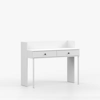 SCHREIBTISCH OLAF I 115/77/53cm Weiß, Griff Anthrazit - Anthrazit/Weiß, Holzwerkstoff/Metall (115/77/53cm) - imoebel24