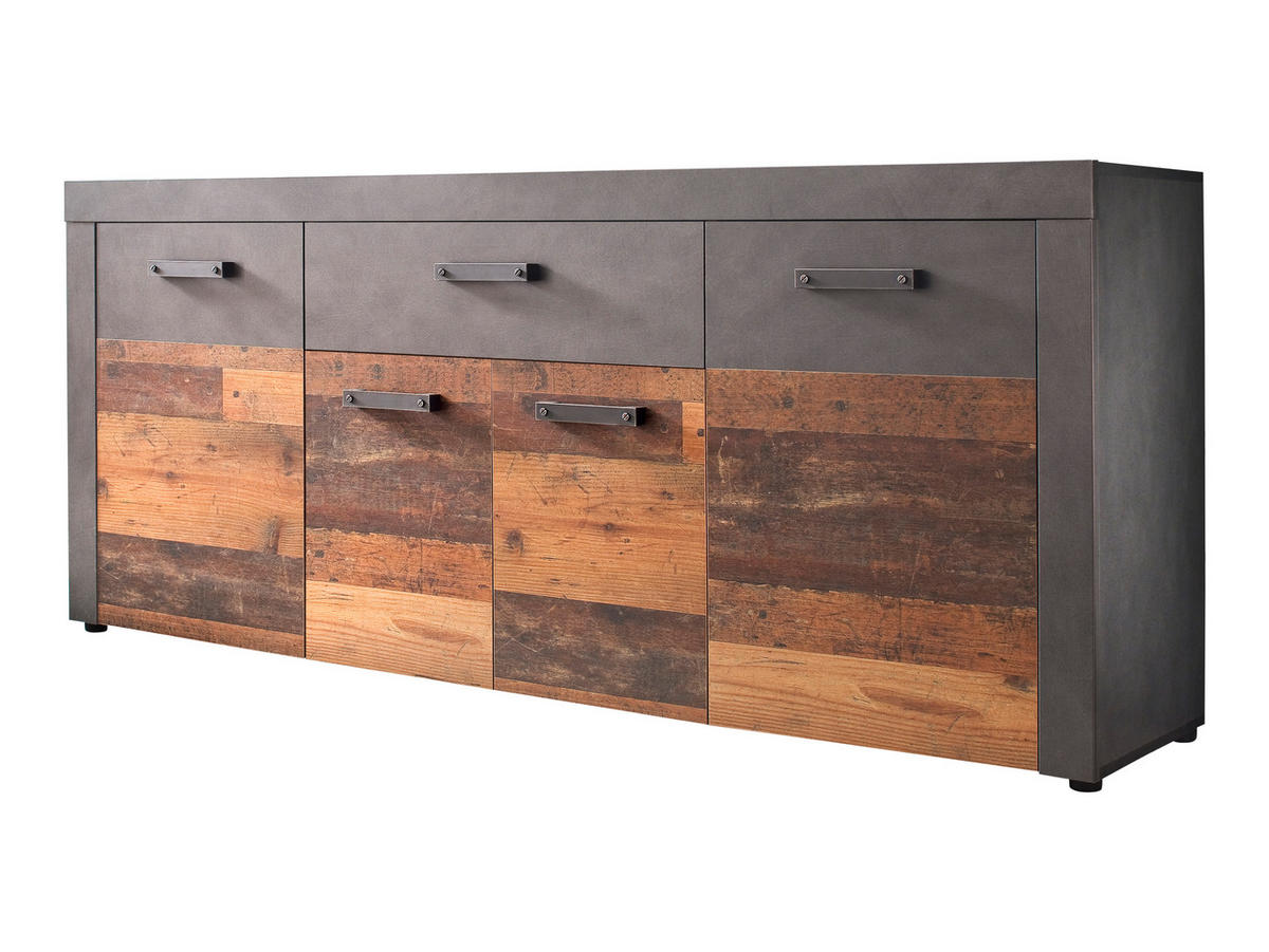 SIDEBOARD grau - Grau, Holzwerkstoff (178/76/40cm) - ebuy24