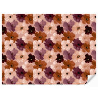 TAPETE - Blumen - Abstrakt - Erdtöne - 280x200 cm - Multicolor, Papier (280/200cm) - OnlyWow