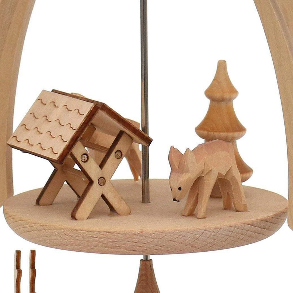 PYRAMIDE Rehe 20/24/35 cm - Multicolor, Holz (0.1/35/0.1cm) - Dekoteam24