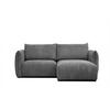 ECKSOFA TAUER 3-Sitzer, dunkelgrau - Dunkelgrau/Schwarz, Holzwerkstoff/Kunststoff (206/173cm) - Courtois Laville