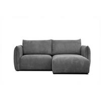 ECKSOFA TAUER 3-Sitzer, dunkelgrau - Dunkelgrau/Schwarz, Holzwerkstoff/Kunststoff (206/173cm) - Courtois Laville
