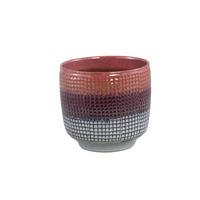 TOPF Elana Violett 19.5/19.5/18.5cm - Lila, Keramik (18.5cm) - PTMD Collection