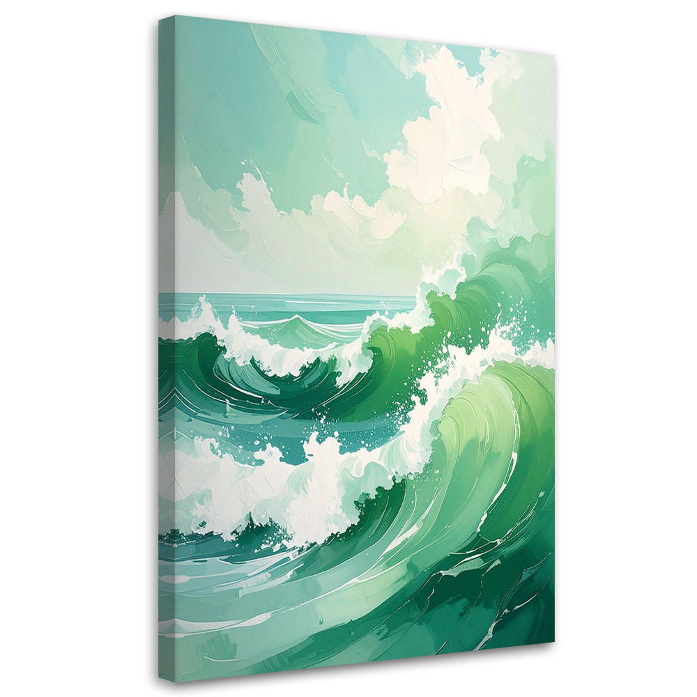 LEINWANDBILD Natur und Botanik 70x100cm - Grün, Textil (70/100cm) - Feeby