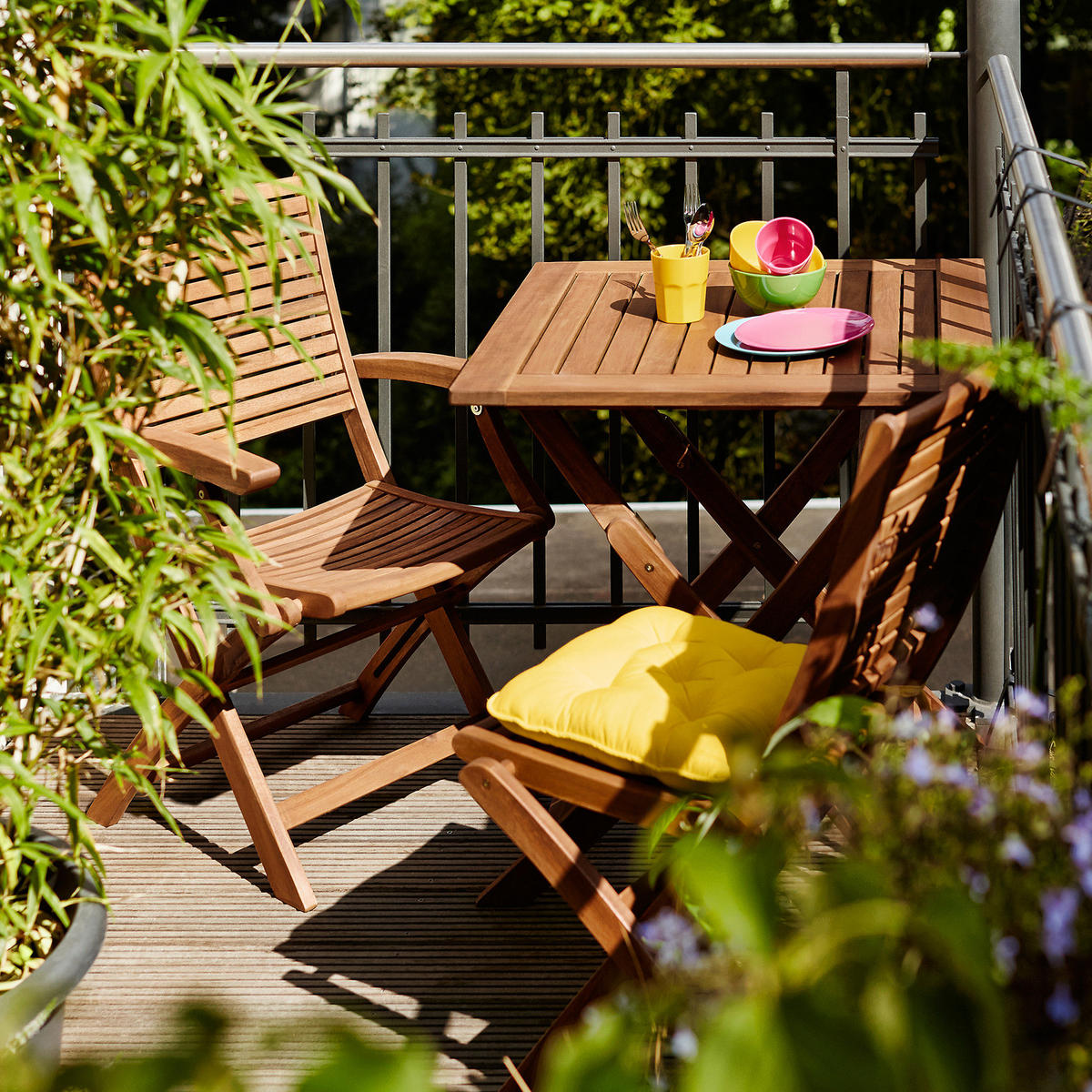 GARTENMÖBEL-SET (3-teilig) Somerset - Braun, Holz - BUTLERS