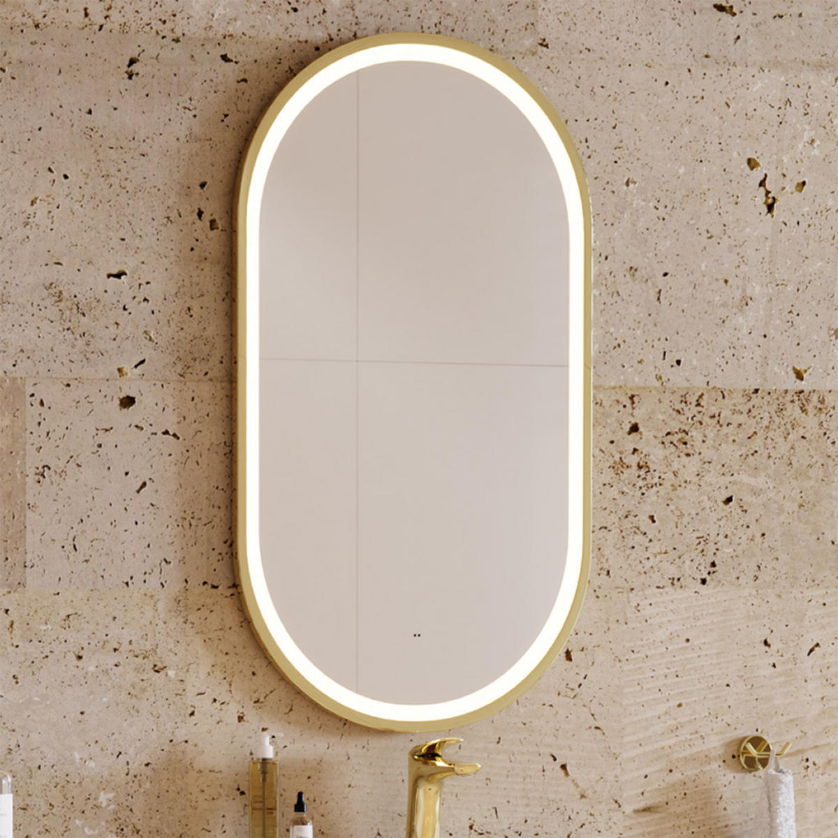 BADMÖBEL-SET 5-TLG. Durango-56 - Beige, Holzwerkstoff (210/200/47cm) - Lomado