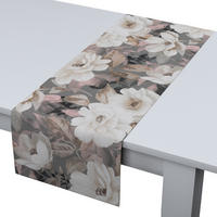 TISCHLÄUFER Gardenia, grau und rosa, 40x130 cm - Grau, Textil (40/130cm) - Dekoria