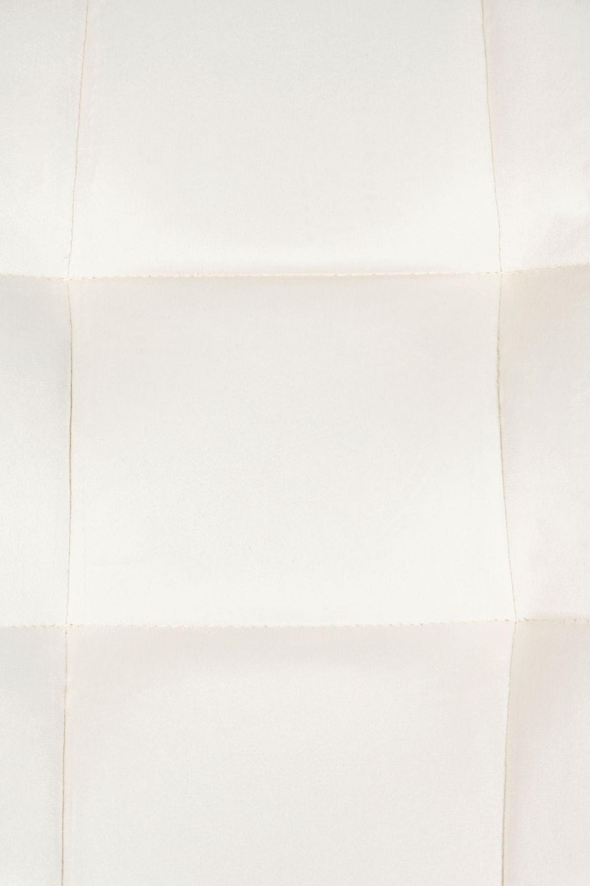 ESSZIMMERSTÜHLE 4er-Set VOUL Cremeweiß Samt - Creme, Textil/Metall (45/84/55cm) - DELUKE