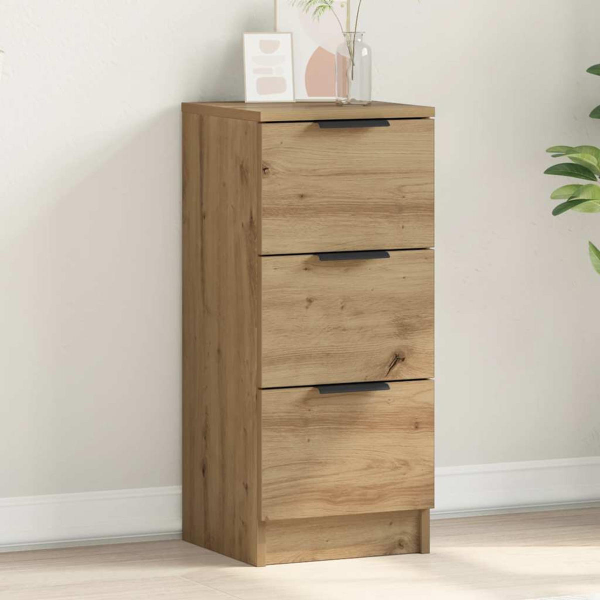 SIDEBOARD Artisan-Eiche 30/30/70 Cm Holzwerkstoff - Braun, Holzwerkstoff (30/70/30cm) - vidaXL