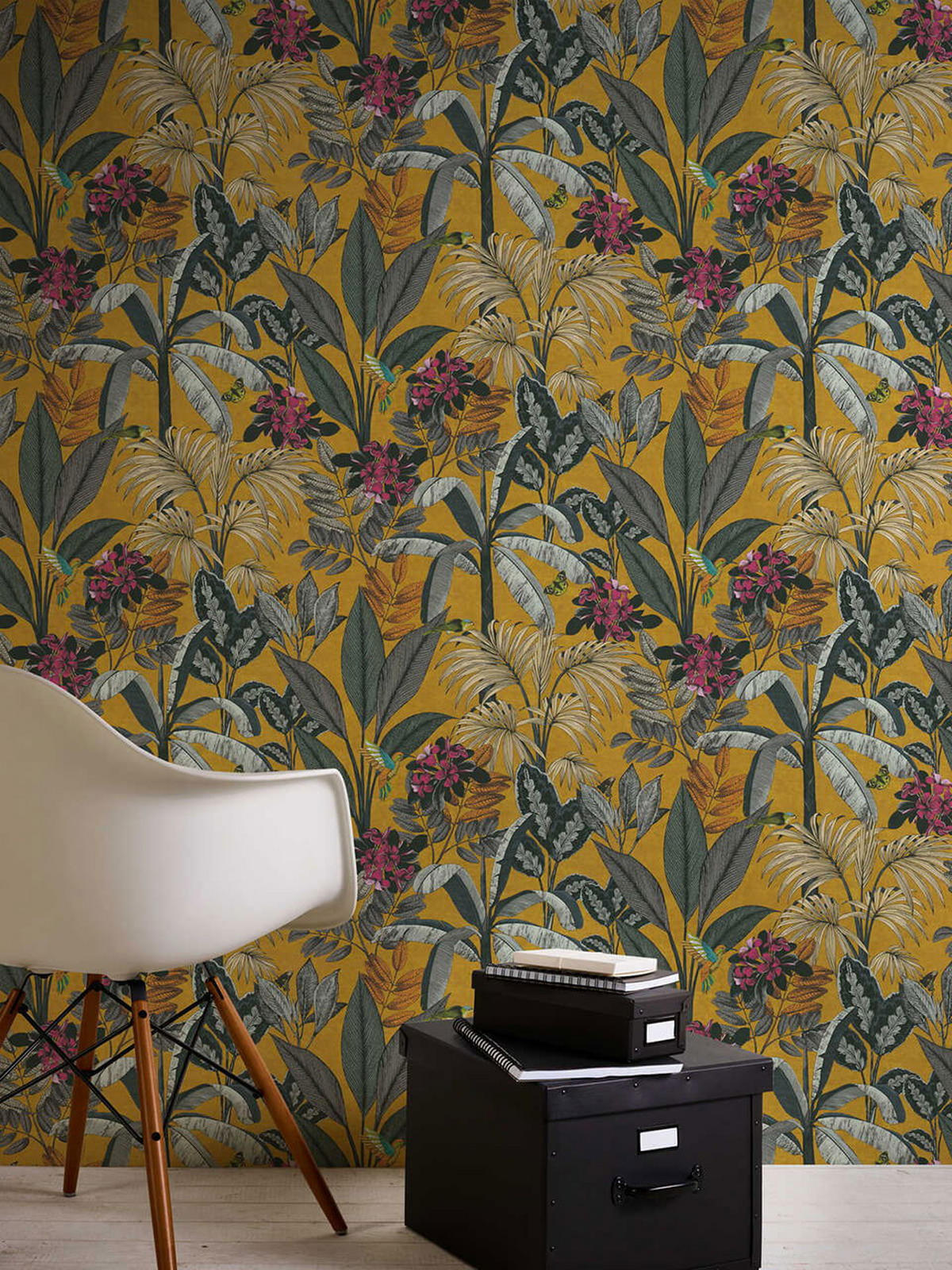 VLIESTAPETE Gelb 53/1005 cm - Gelb, Textil (53/1cm) - KUNSTLOFT