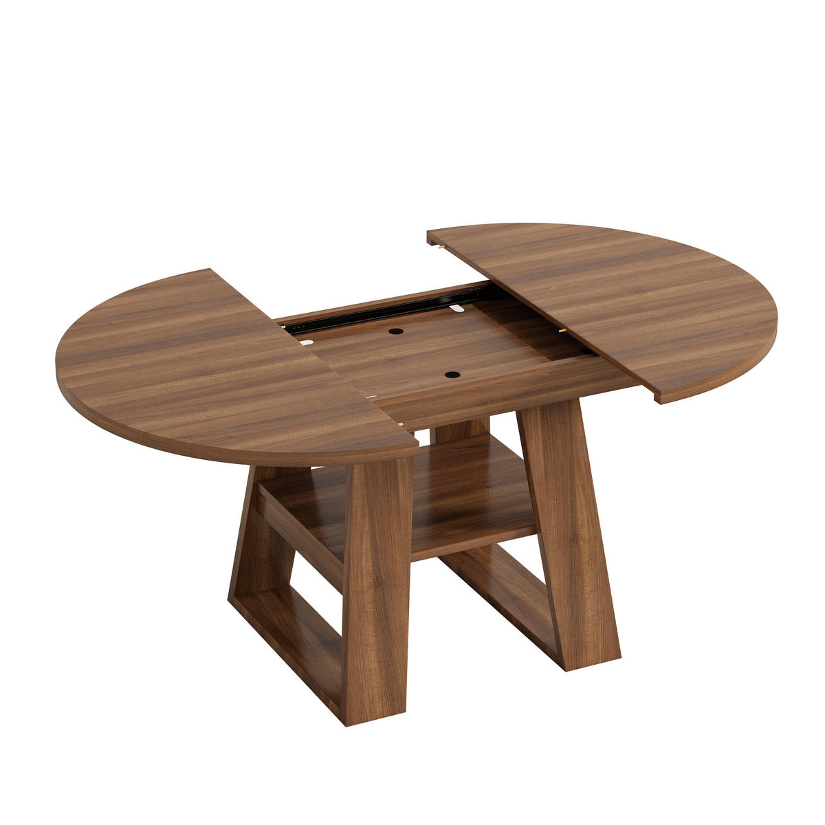 ESSTISCH 110–150/110/75 cm, Walnussfarben - Braun, Holzwerkstoff (150/110/75cm)