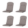 GARTENSTUHLKISSEN Basic 96/45 cm 4er-Set - Braun, Textil (45/5/96cm) - Madison