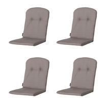 GARTENSTUHLKISSEN Basic 96/45 cm 4er-Set - Braun, Textil (45/5/96cm) - Madison