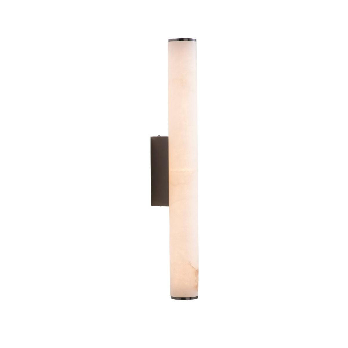 WANDLEUCHTE aus Alabaster und Metall H55 cm - MONTAIGNE - Schwarz, Metall (6/9/55cm) - Signature
