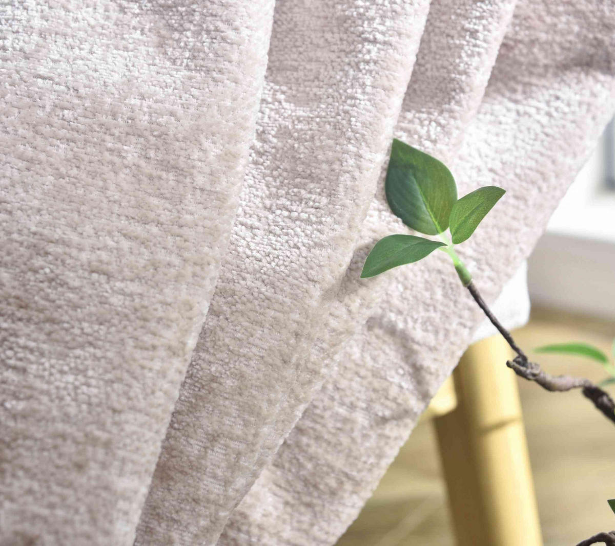 VORHANG 2ER SET »Nürnberg« HxB 245x135 cm Beige - Beige, Textil (135/245cm) - Gardinenbox