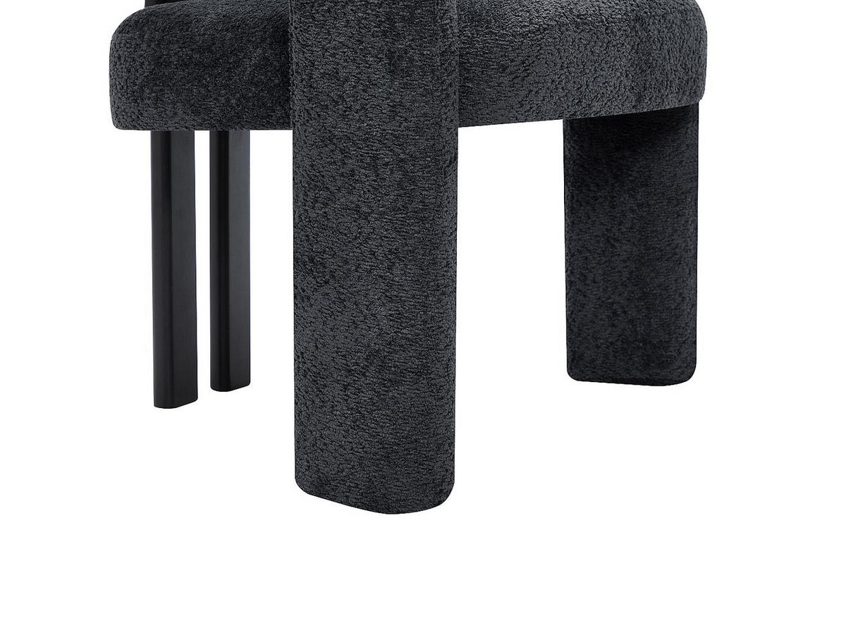 STUHL - 65 x 58 - holz - anthrazitgrau Noreti - Anthrazit, Holz/Holzwerkstoff (65/79/58cm) - Vente-Unique