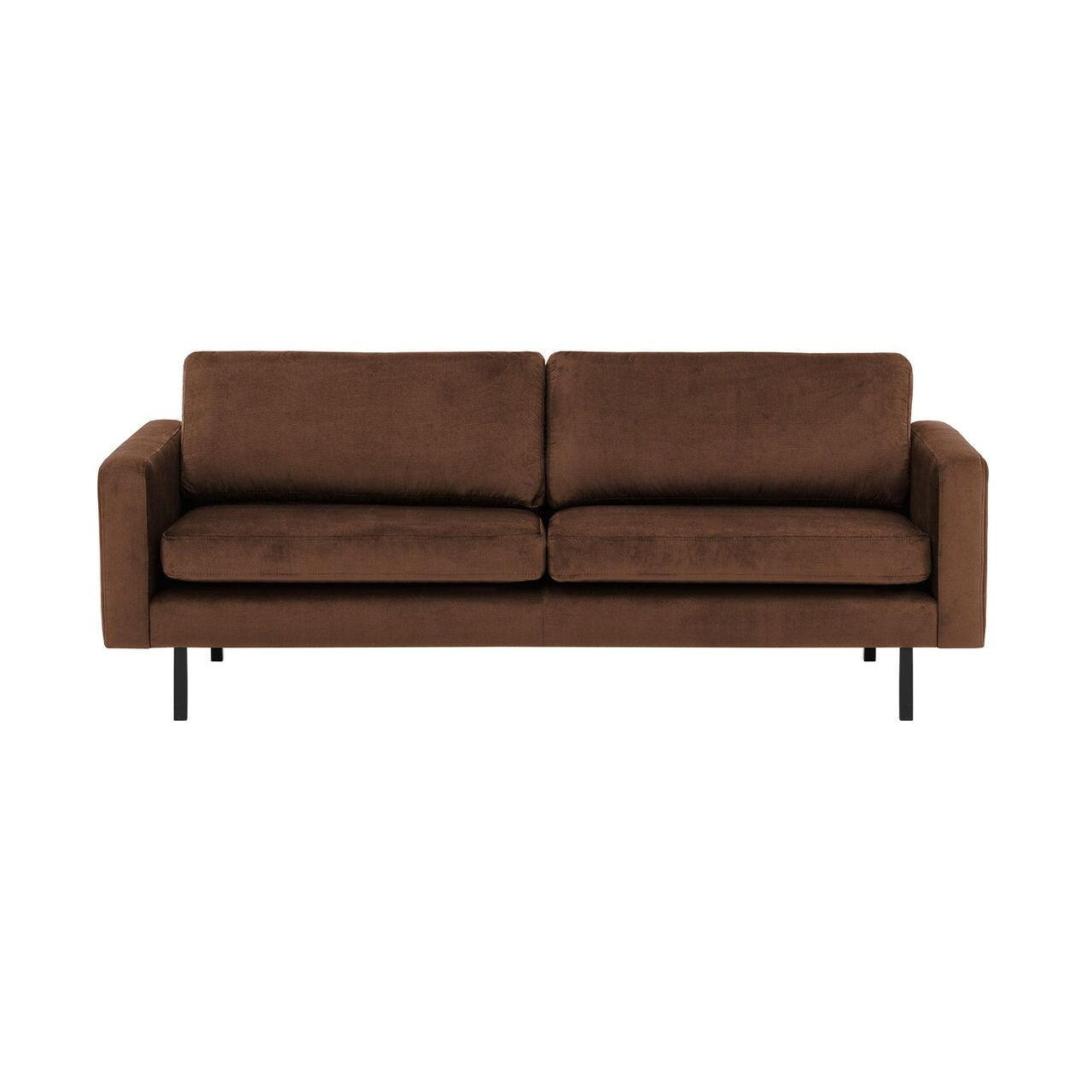DREISITZER-SOFA Lioni-Kronos 6 - Braun, Holz/Textil (200/84/94cm)