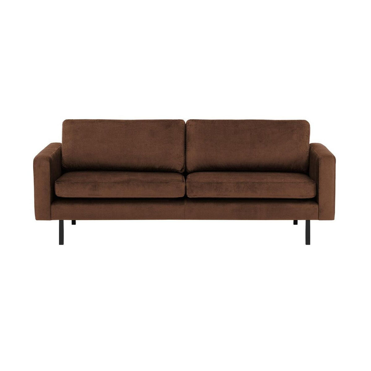 DREISITZER-SOFA Lioni-Kronos 6 - Braun, Holz/Textil (200/84/94cm)