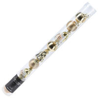 WEIHNACHTSKUGEL Santa Lila Gold 3/3/3 cm Kunstoff - Goldfarben, Kunststoff (3/3/3cm) - Mondex
