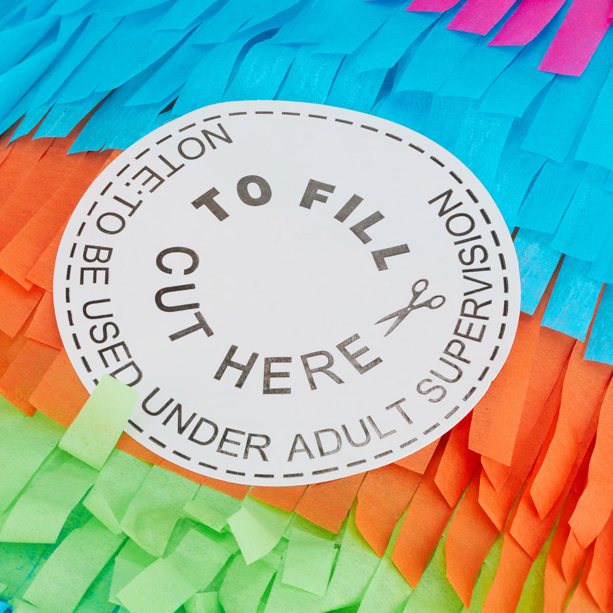 PINATA Esel - Multicolor, Papier/Wellpappe (16/54/42cm) - Relaxdays